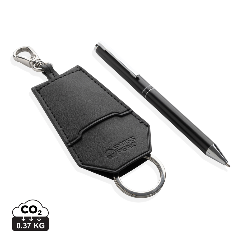 SP Tula RCS certified rPET PU key holder and pen set