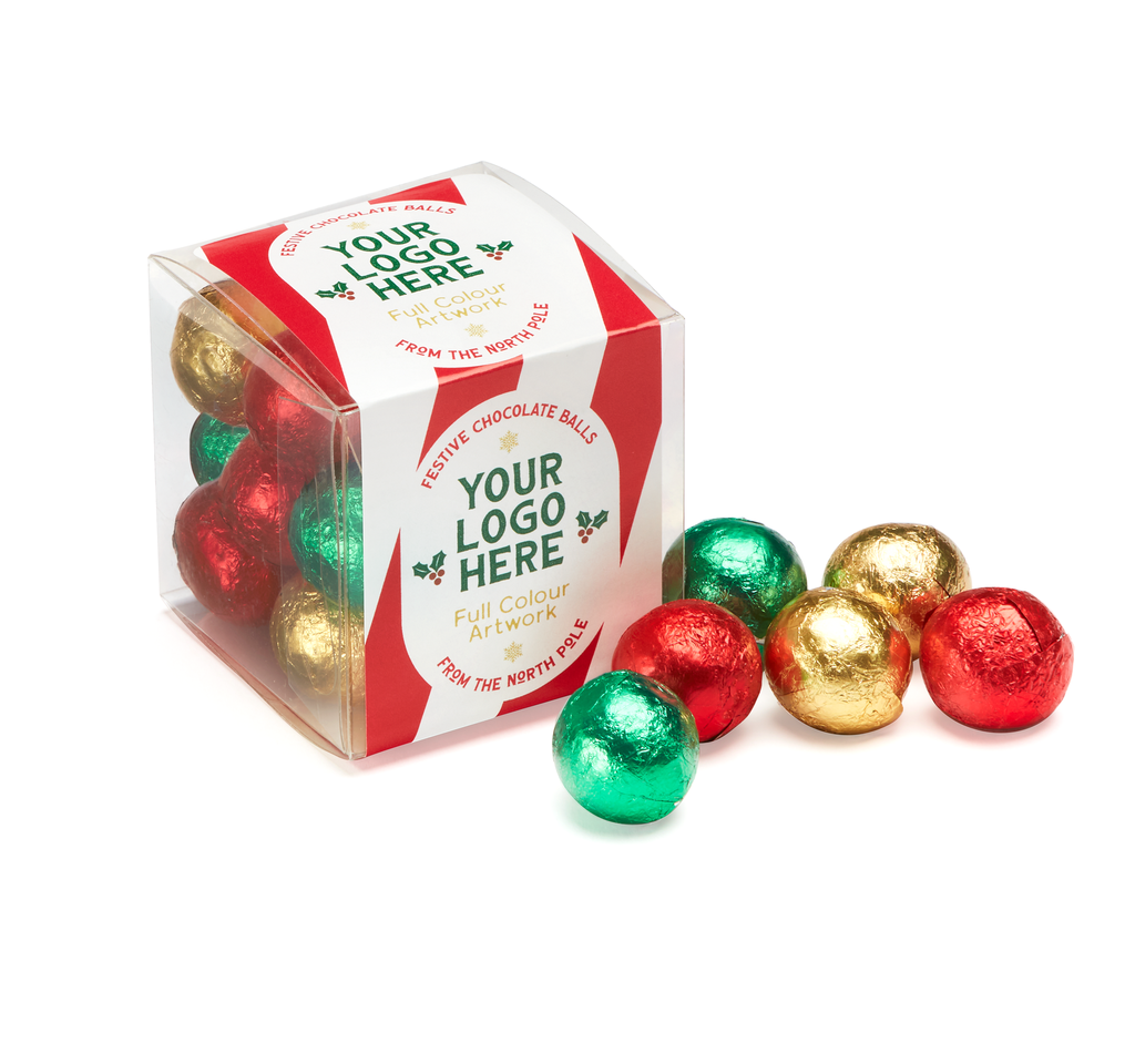 Clear Cube - Solid Chocolate Balls