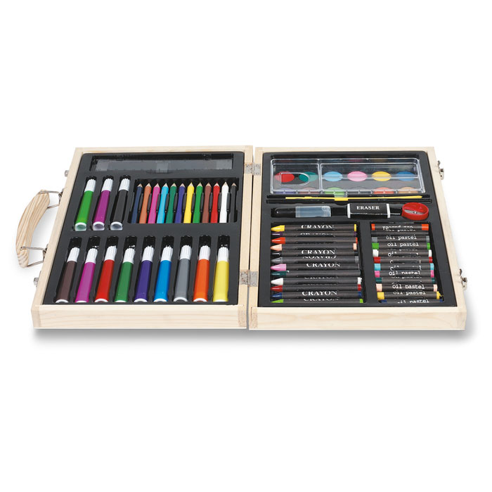 Artist'S Set In Wooden Box