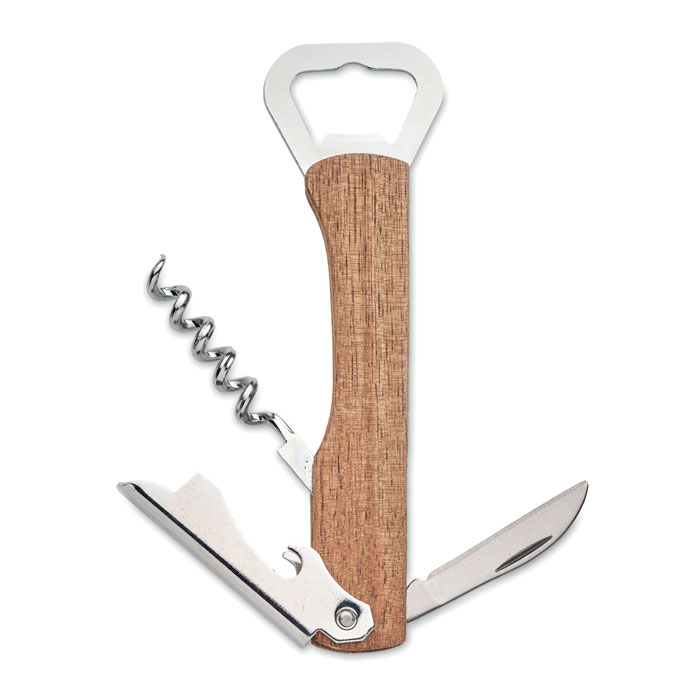3 In 1 Bamboo Bottle Opener