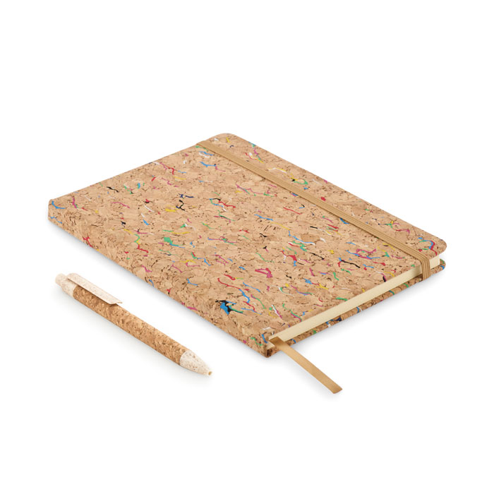 A5 Cork Coloured Notebook