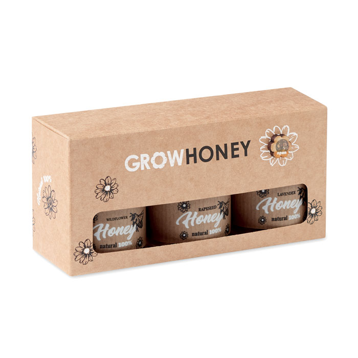 Set Of 3 Wildflower Honey