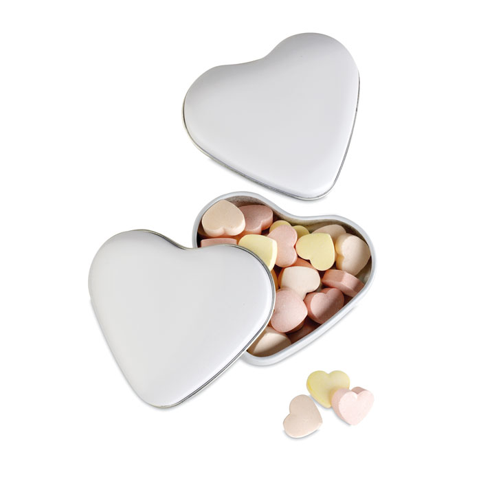 Heart Tin Box With Candies