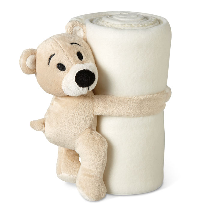 Fleece Blanket With Bear