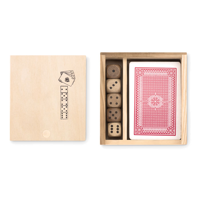 Cards And Dices In Box