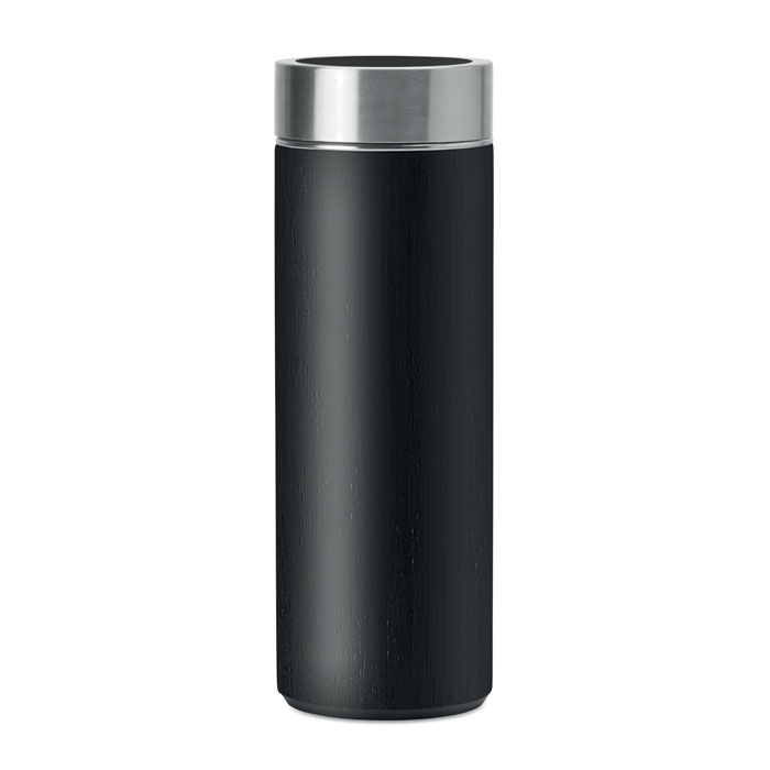 Double Wall Bamboo Flask 400Ml