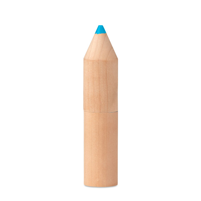 6 Pencils In Wooden Box