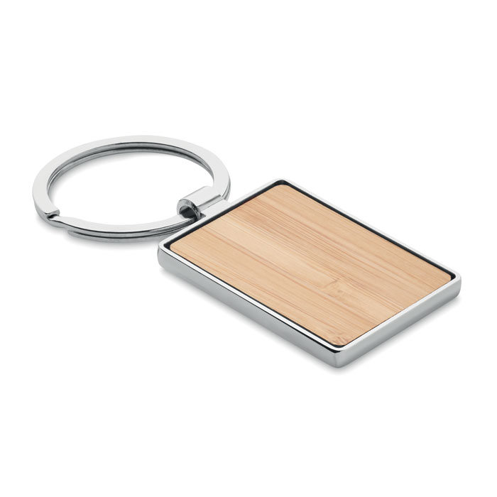 Rectangular Key Ring Bamboo