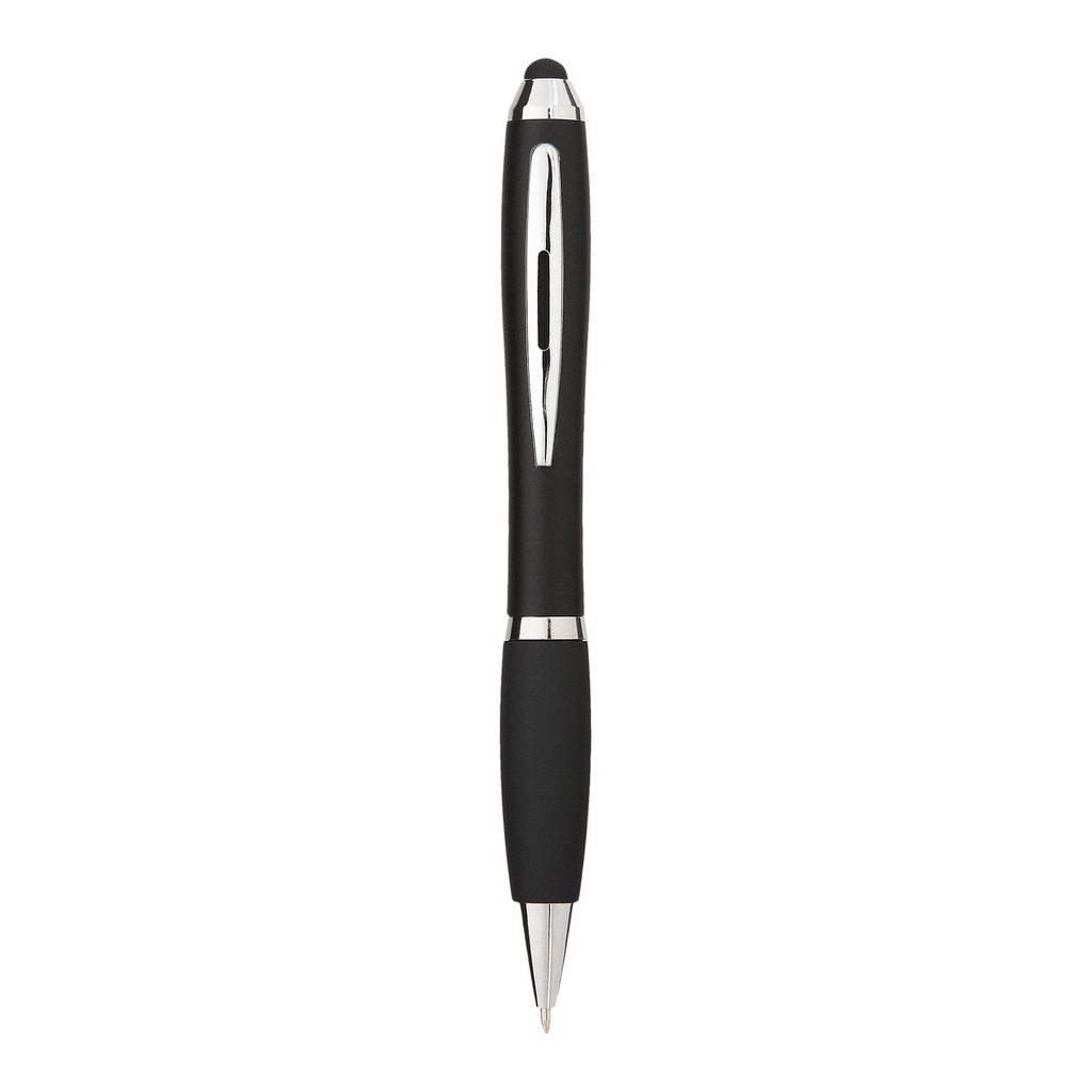 Nash coloured stylus ballpoint pen with black grip (blue ink)