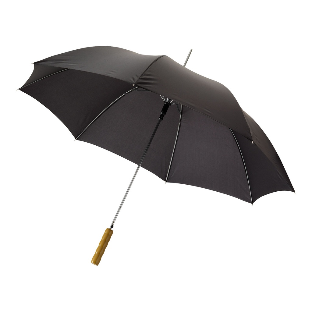 Lisa 23" auto open umbrella with wooden handle