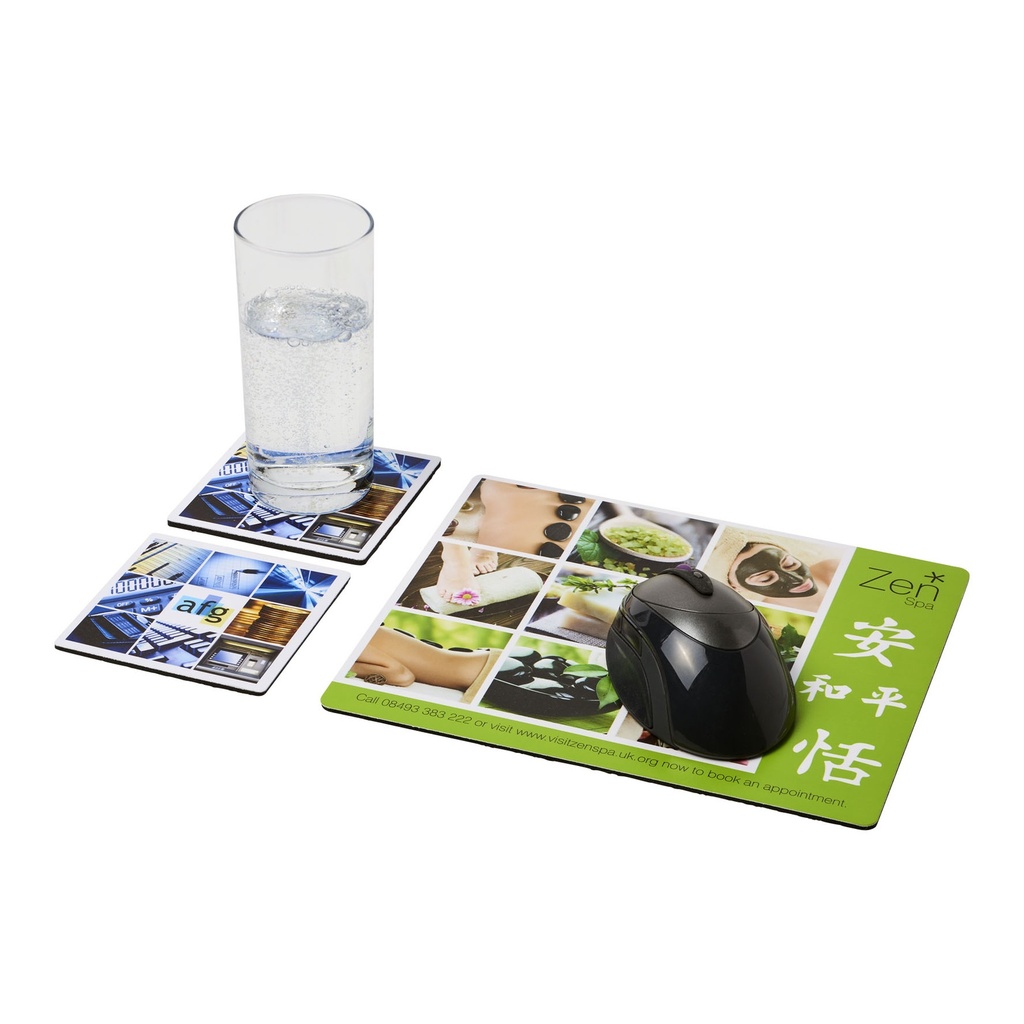 Q-Mat® mouse mat and coaster set combo 3