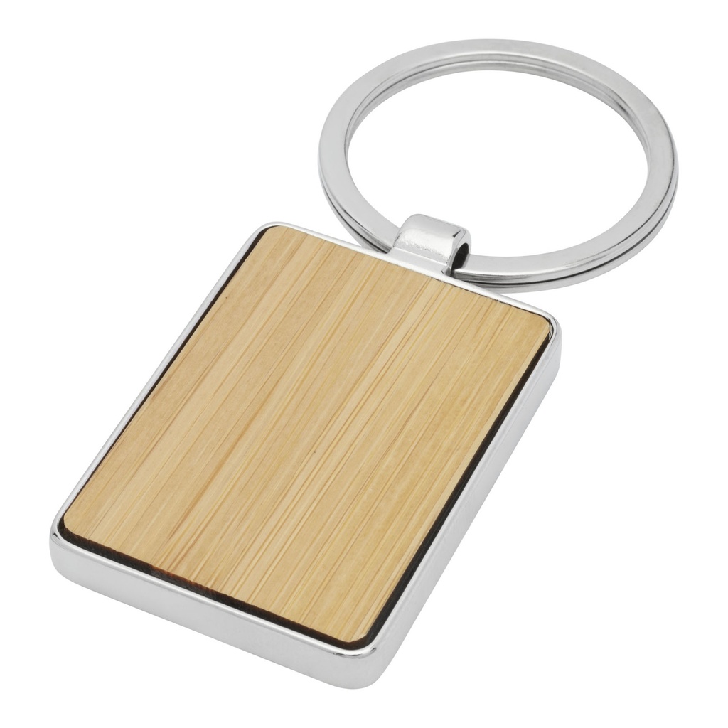 Neta bamboo rectangular keychain