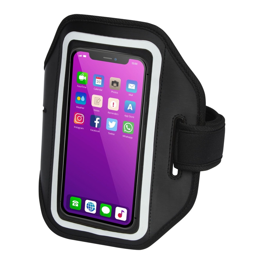 Haile reflective smartphone bracelet with transparent cover