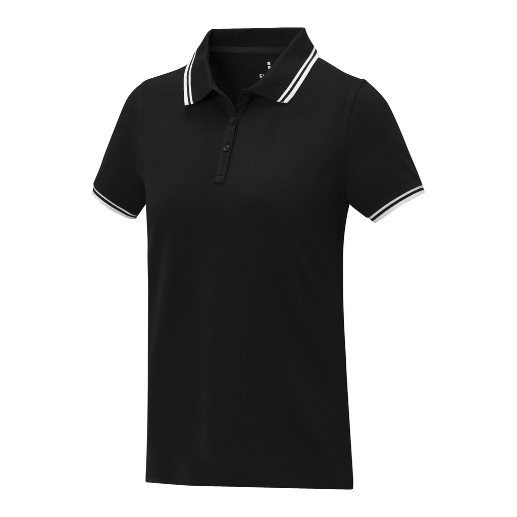 Amarago short sleeve women's tipping polo