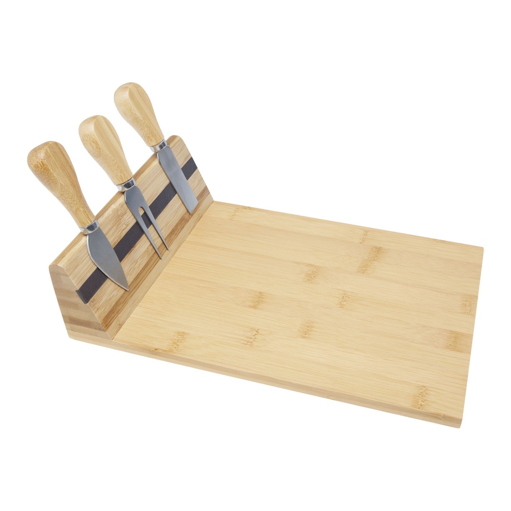 Mancheg bamboo magnetic cheese board and tools
