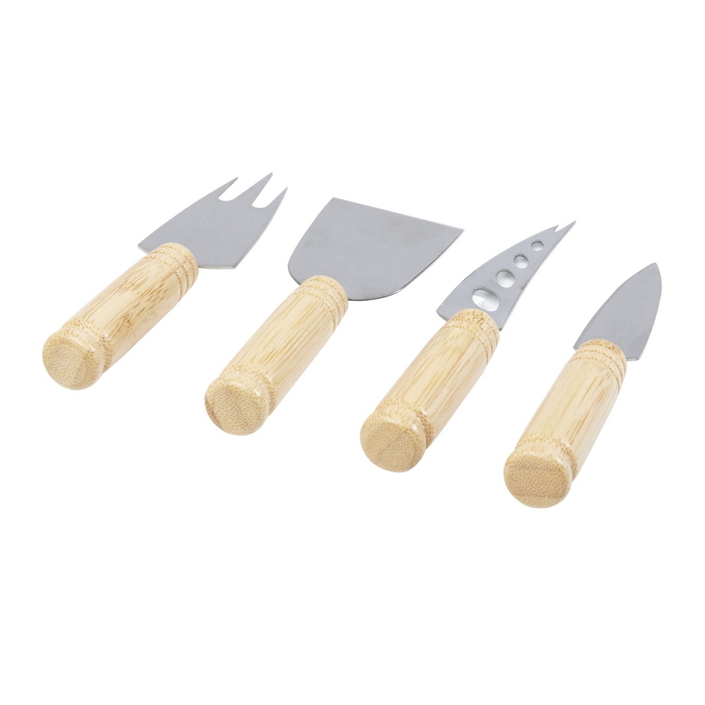 Cheds 4-piece bamboo cheese set