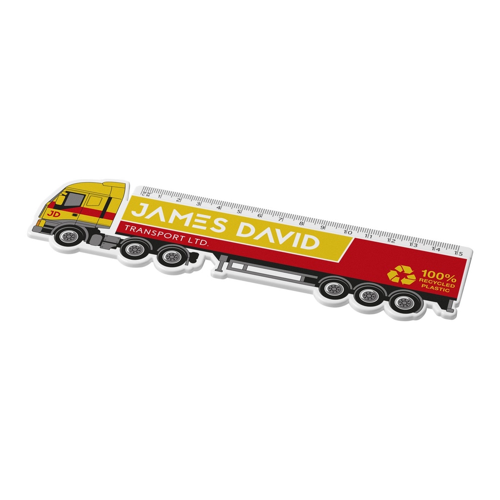 Tait 15 cm lorry-shaped recycled plastic ruler