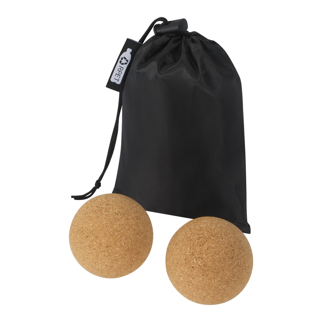 Trikona cork yoga ball - set of 2