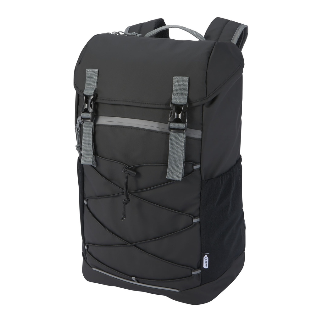 Aqua 15.6" GRS recycled water resistant laptop backpack 23L