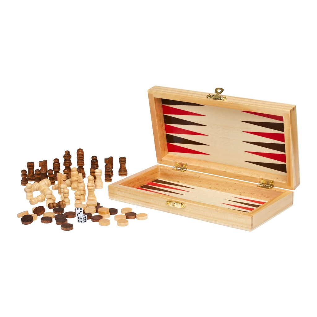 Mugo 3-in-1 wooden game set