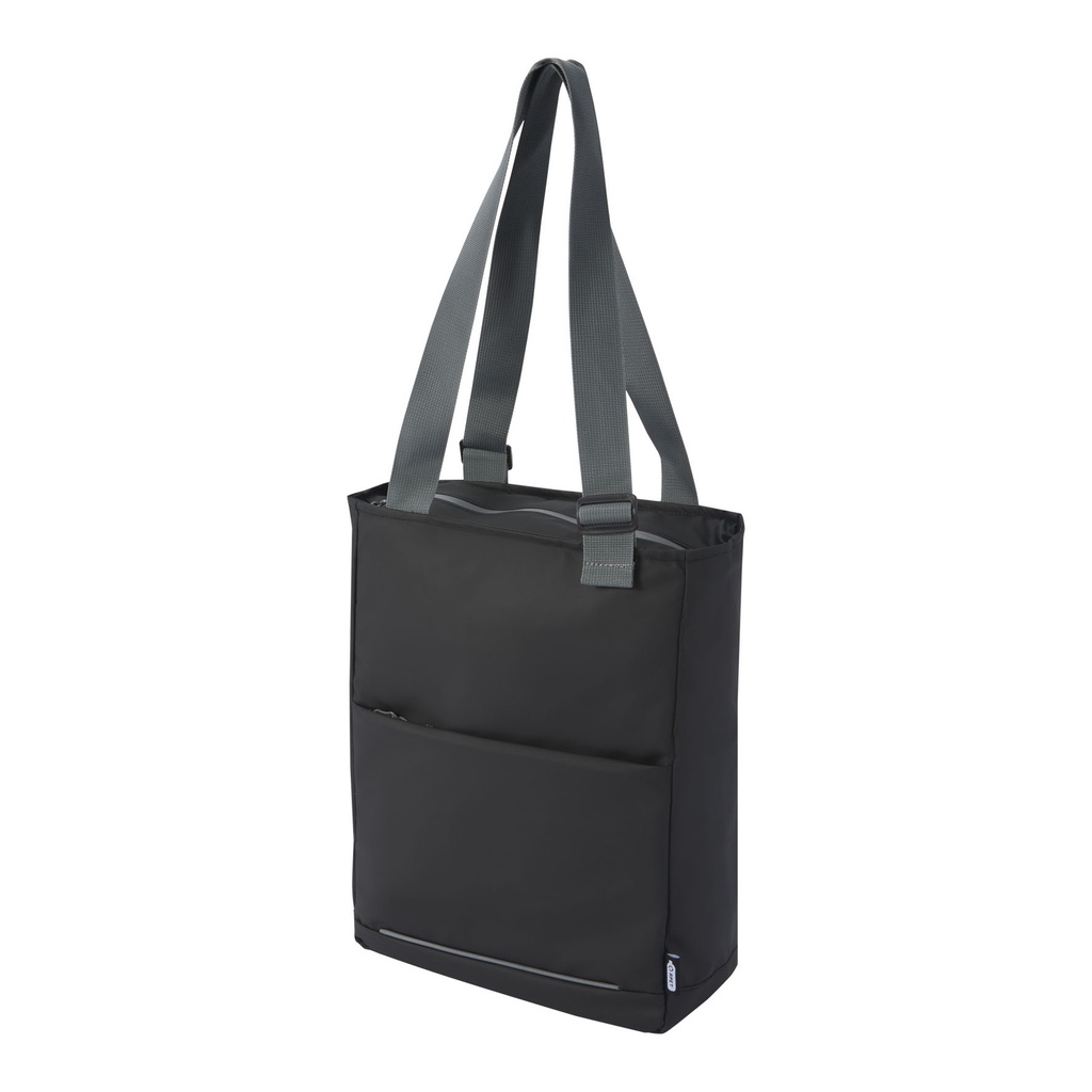 Aqua 14" GRS recycled water resistant laptop tote bag 14L