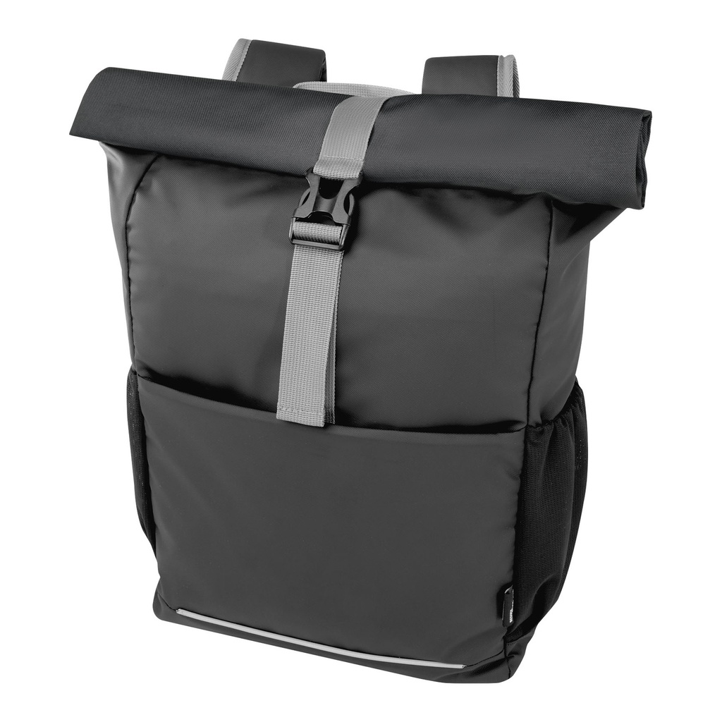 Aqua 15" GRS recycled water resistant roll-top bike bag 20L