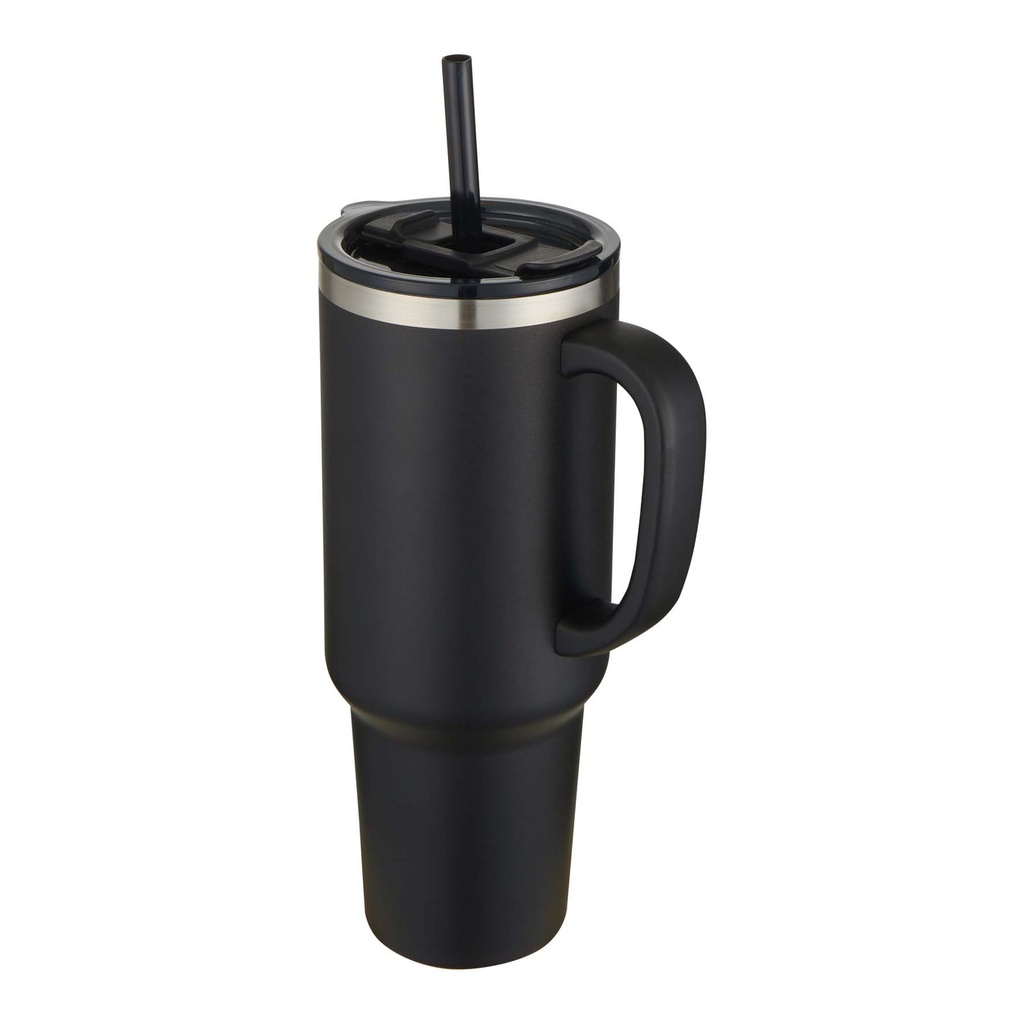 Sydney 1200 ml double wall RCS certified copper vacuum insulated tumbler with straw
