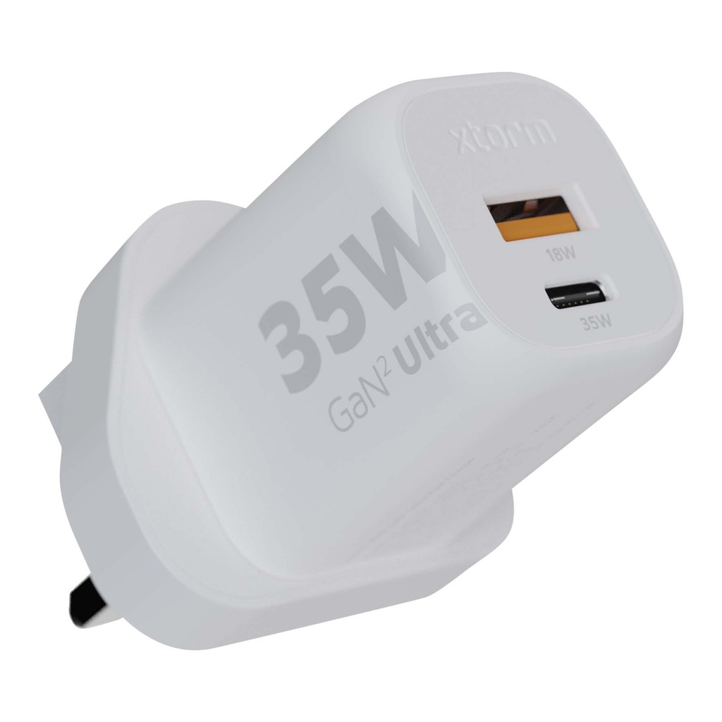 Xtorm XEC035G GaN² Ultra 35W wall charger - UK plug