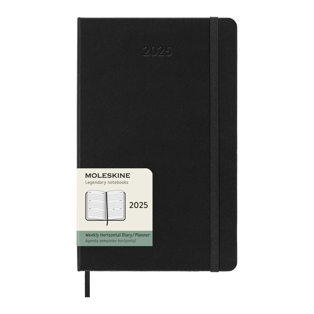 Moleskine horizontal hard cover 12 month L weekly planner