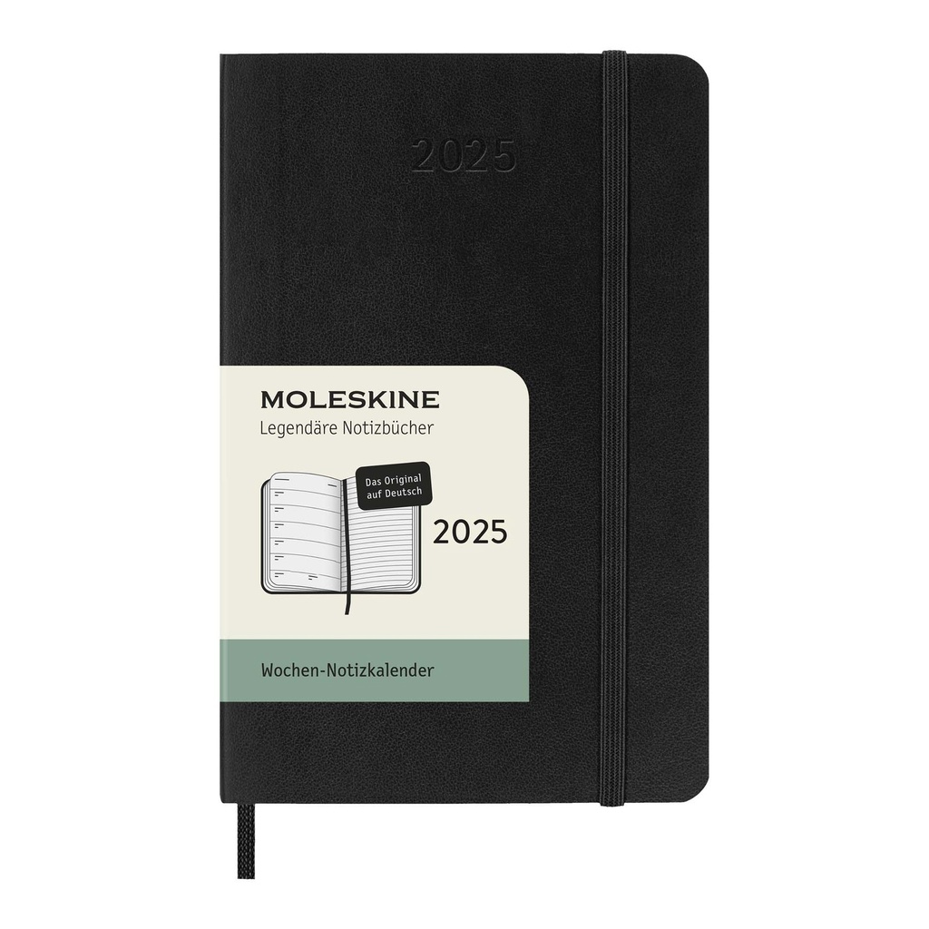 Moleskine soft cover 12 month weekly PK planner - German