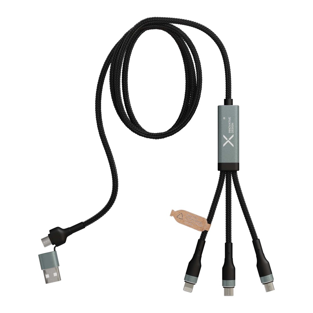 SCX.design C53 100W 5-in-1 rPET ultra fast charging cable
