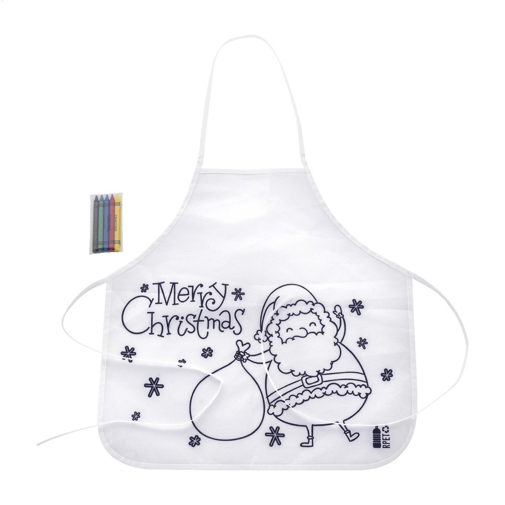 Colouring Christmas Apron for Kids