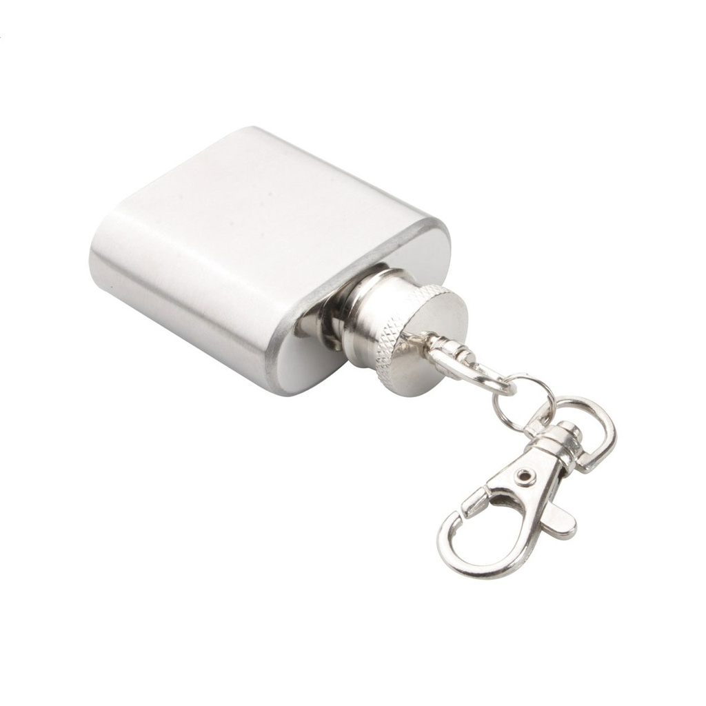 Keyring with Hip Flask