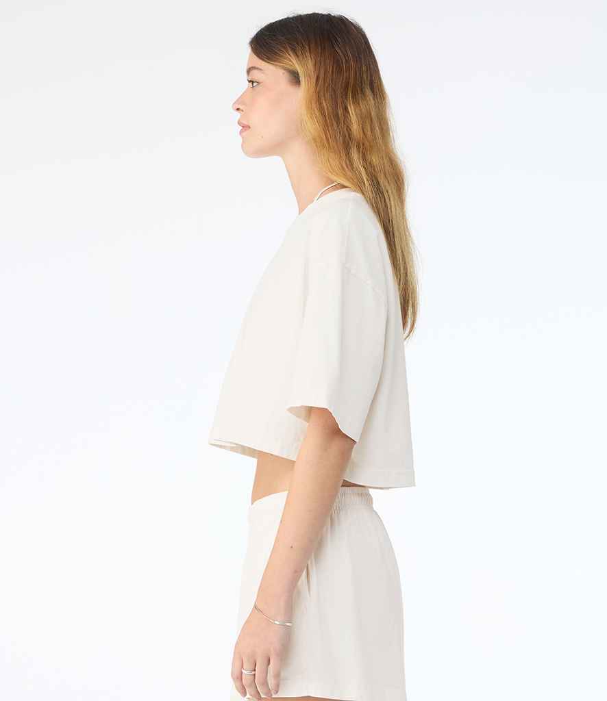 Bella Ladies Heavyweight Washed Cropped T-Shirt