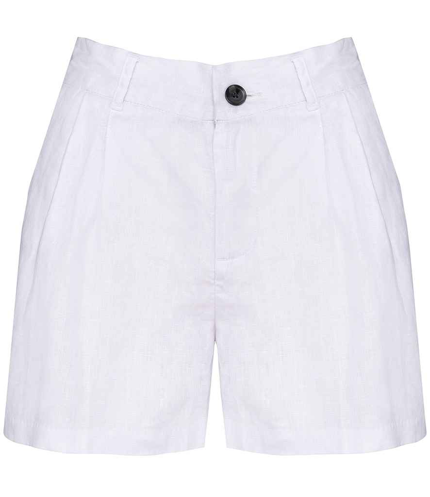 Spasso Ladies Linen Bermuda Shorts