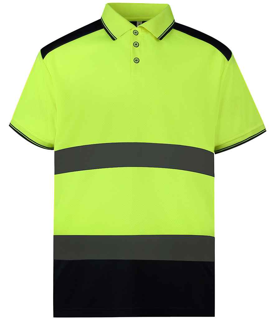 Yoko Two Tone Short Sleeve Polo Shirt