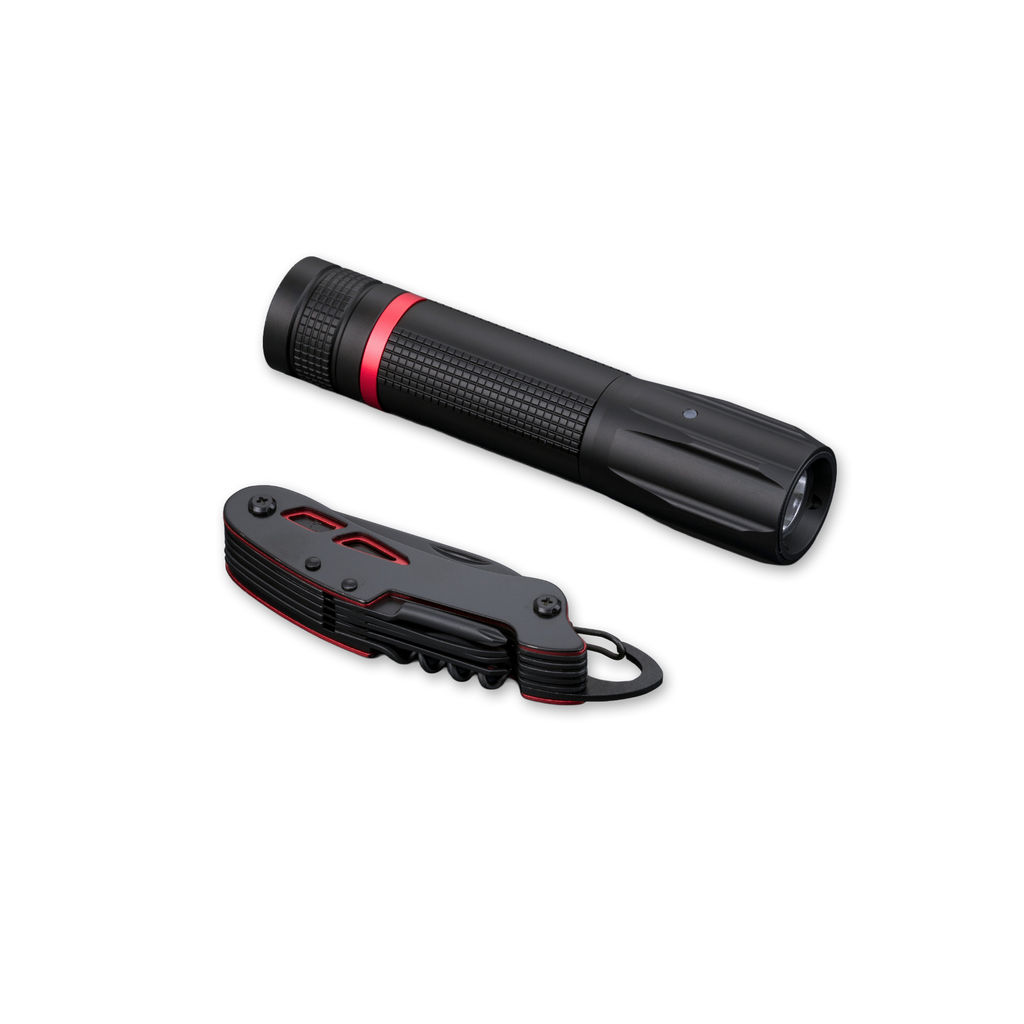 Optima Small Set: pocket knife & flashlight