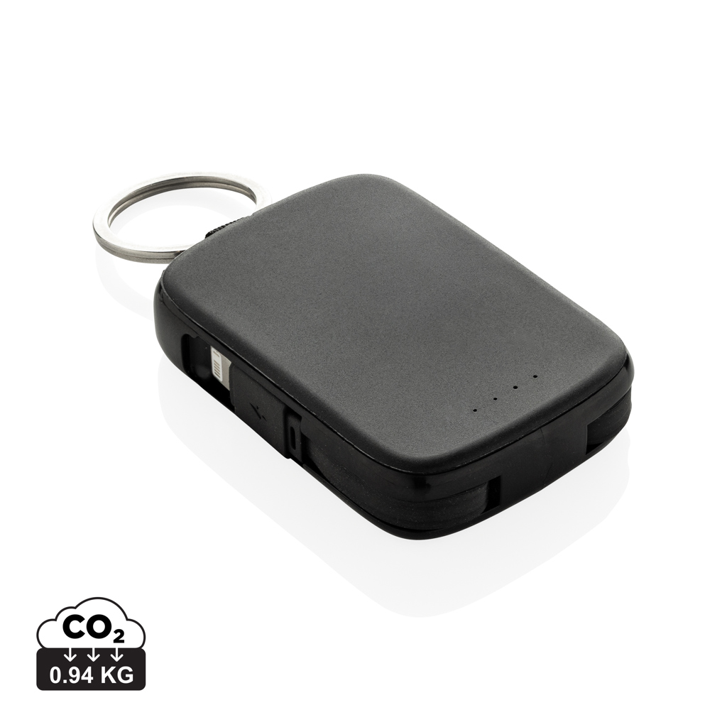Nexo RCS keychain 2000 mah powerbank with integrated cables