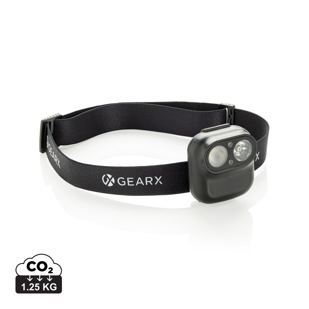 Gear X RCS rPlastic head torch with motion sensor