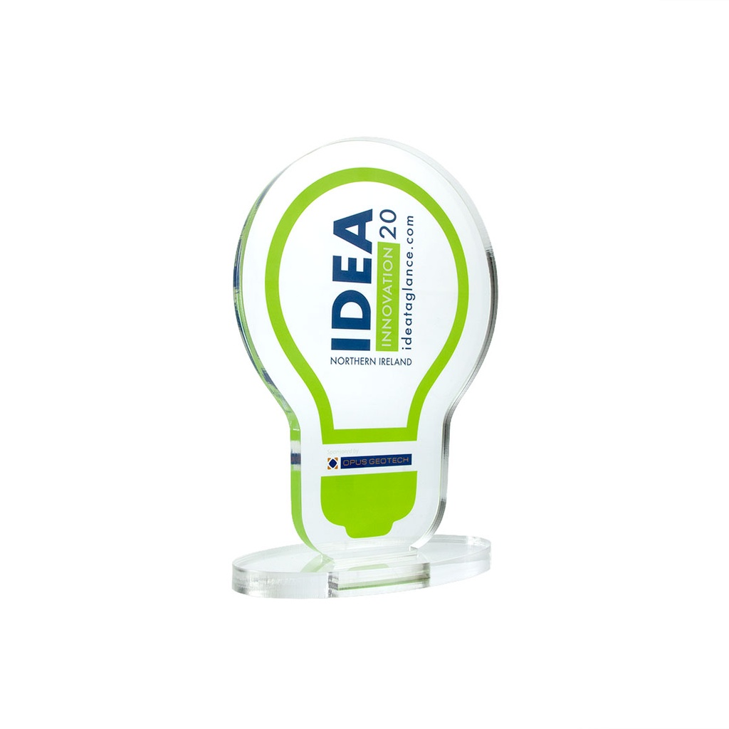 Bespoke Shaped Acrylic Award Up To 150mm x 250mm