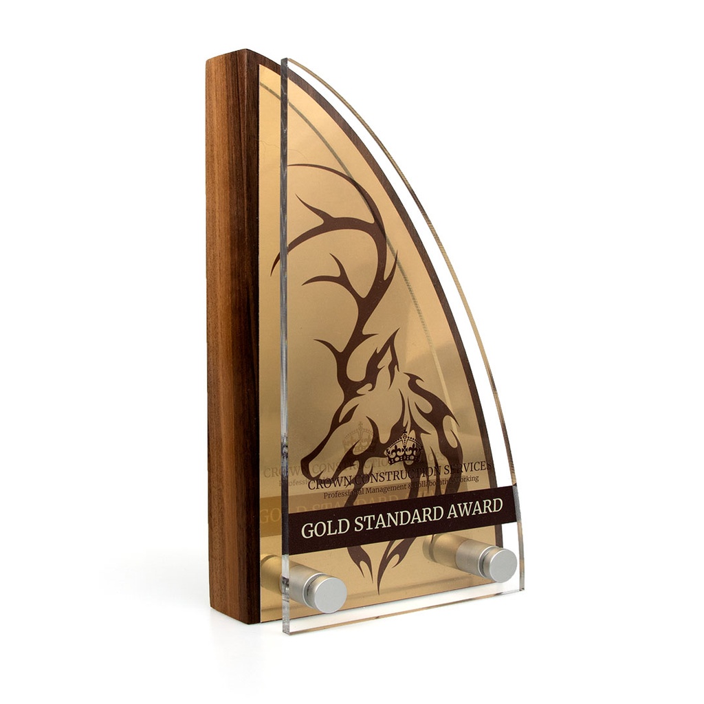 Sail Award 80mm x 150mm With Metal Plate & Acrylic Front