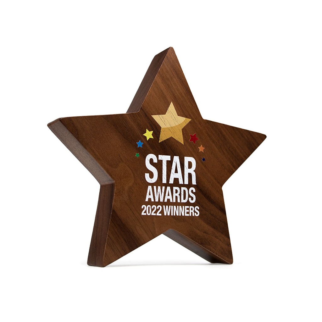 Wood Star Award 126mm x 120mm