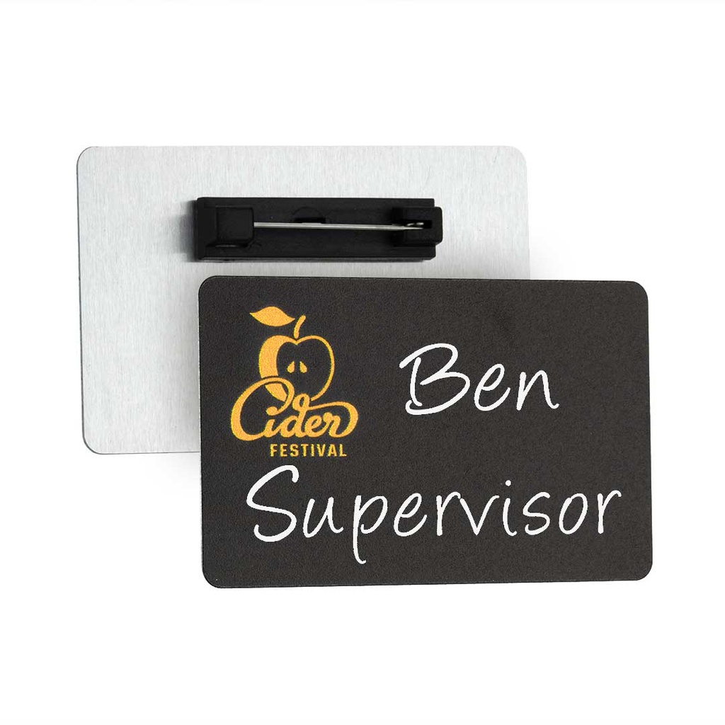 ABB1 73mm x 44mm Reusable Blackboard Name Badge