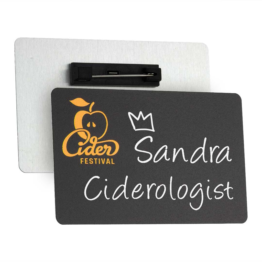 ABB4 86mm x 54mm Reusable Blackboard Name Badge