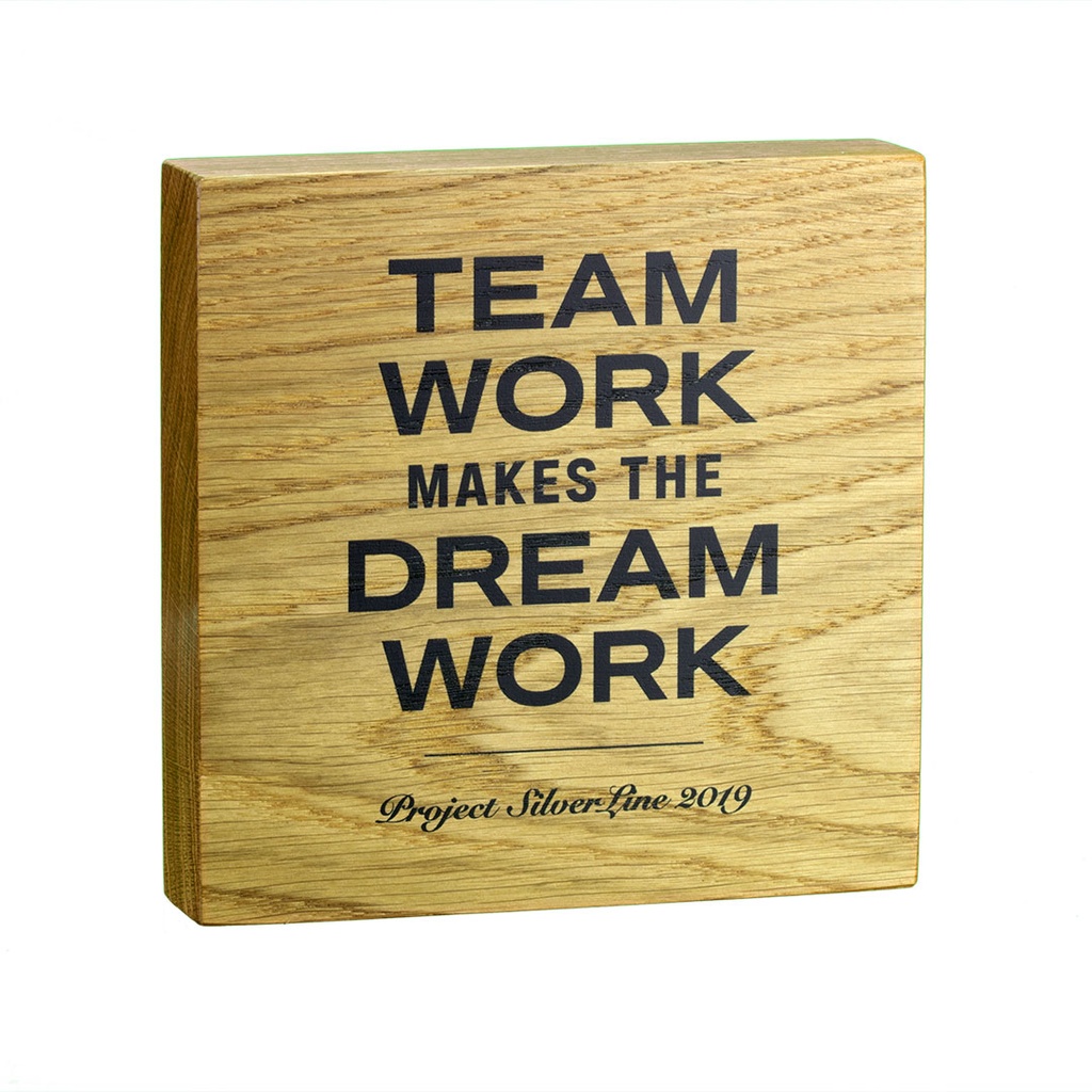 Wooden Message Block 180mm x 180mm