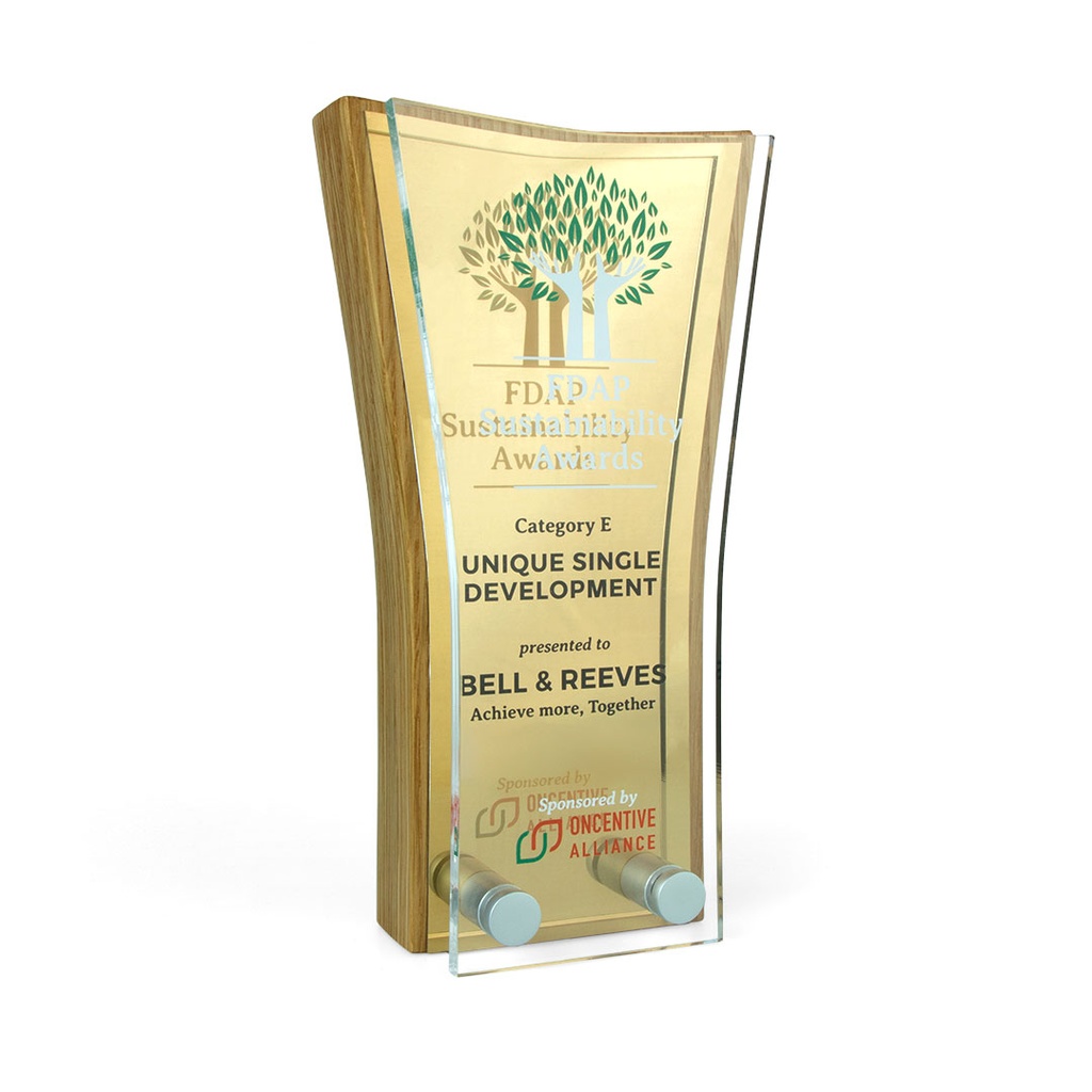 Swell Award 81mm x 150mm With Metal Plate & Acrylic Front