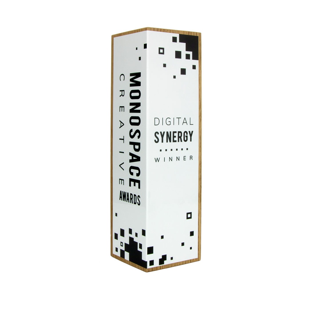 Medium Column With Aluminium Wrap Award 70mm x 70mm x 245mm