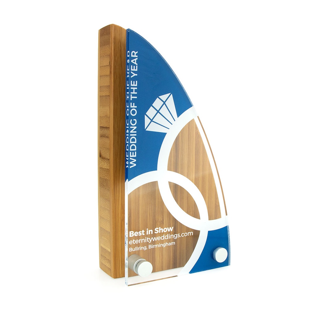 Bamboo Sail Award 95mm x 175mm With Acrylic Front