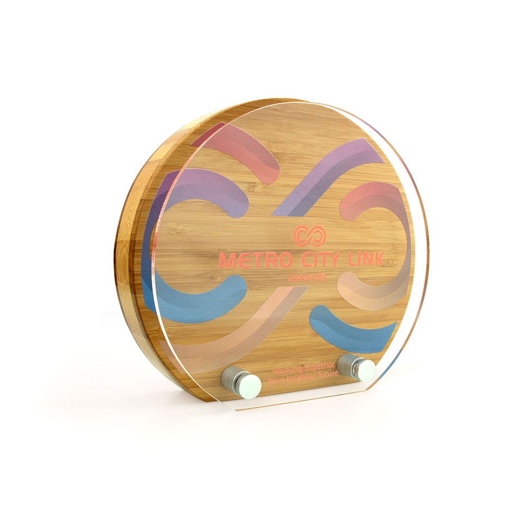 Bamboo Sunrise Award 160mm x 140mm With Acrylic Front