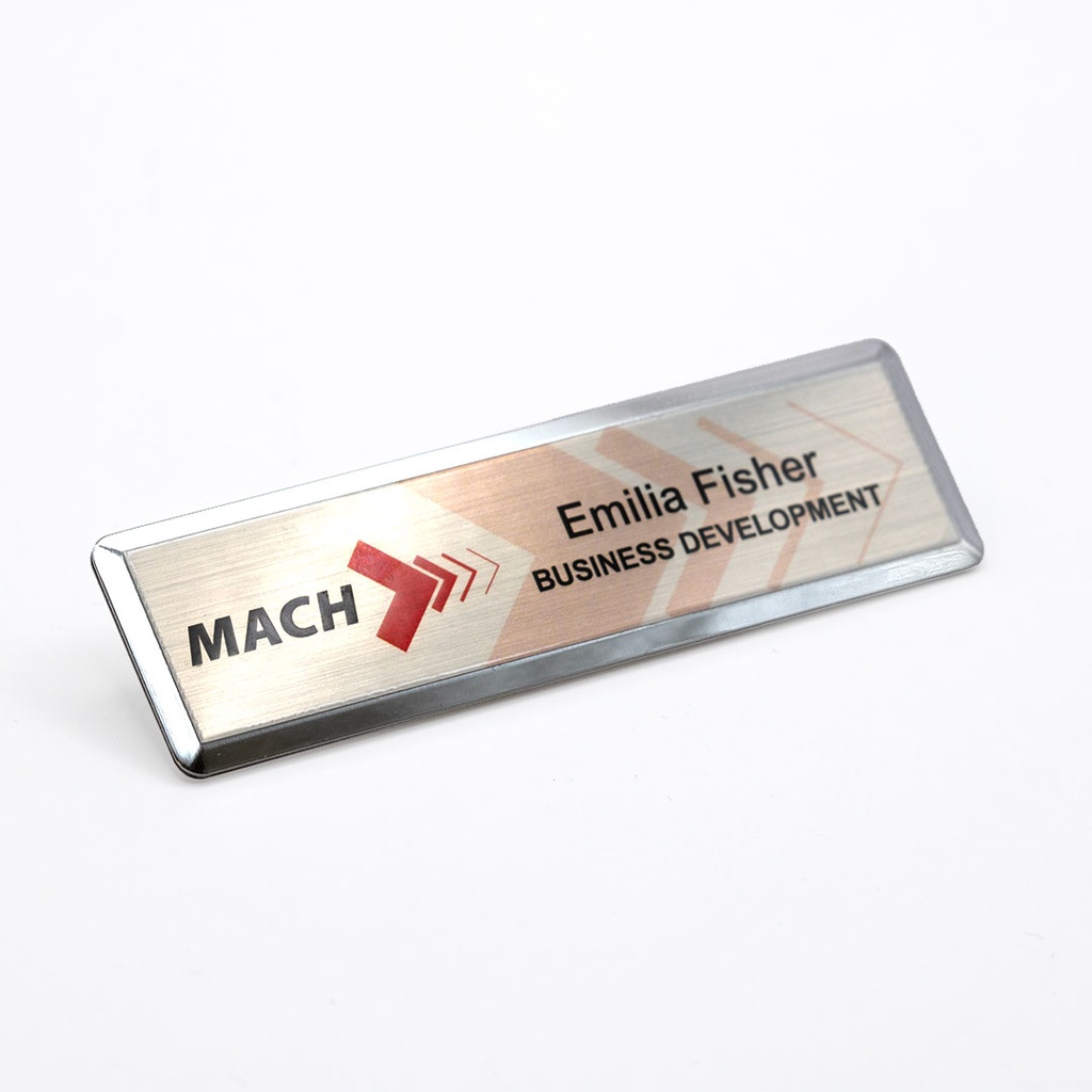 Excel Framed Name Badge 70mm x 20mm Undomed
